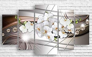 Tablou multicanvas Art.Desig Orhidee fină