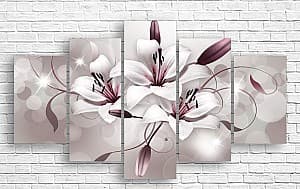 Модульная картина Art.Desig Фиолетовые орхидеи