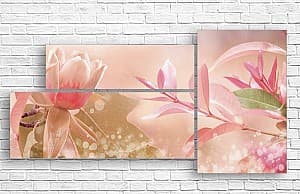 Tablou multicanvas Art.Desig О ramură Magnolia în floare