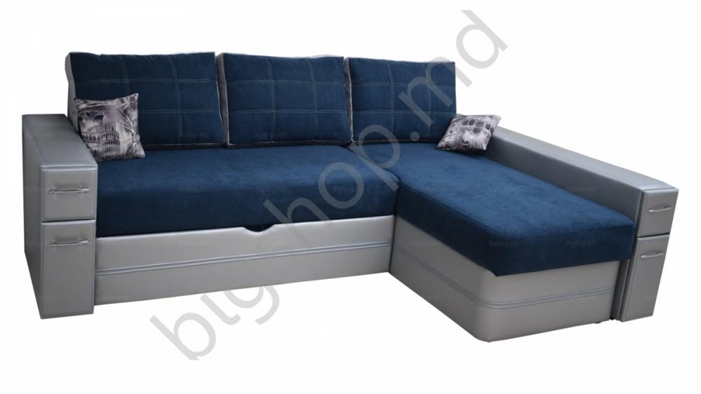 Canapea coltar ML Mobila Compact 7 blue