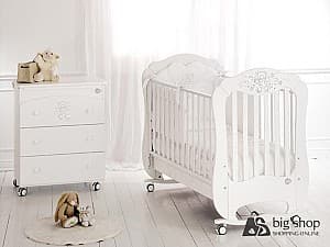 Кроватка Baby Expert Diamante (белый) 