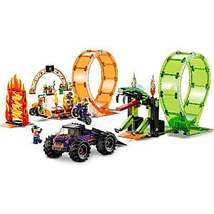 Constructor LEGO City 60339 Double Loop Stunt Arena