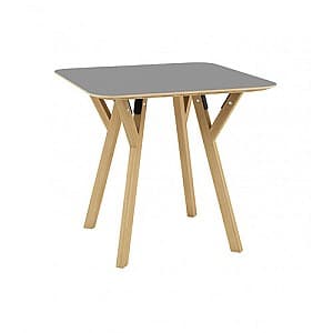 Деревянный стол Vitra TB-06-8080G(800x800x750) Gray