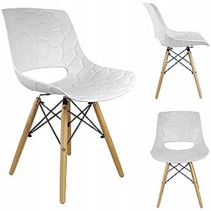 Деревянный стул Jumi LARS (белый)