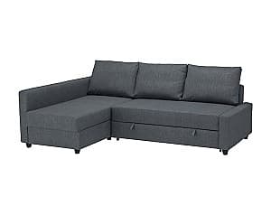 Canapea de colt IKEA Friheten Hyllie dark grey
