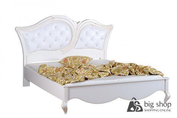 Кровать MobiLux Капри 1600 с обивкой KP210 (аворио патинато)