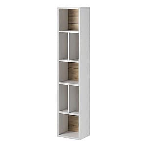 Etajera Helvetia Toledo №88 (White Gloss/Sanremo Oak Light)