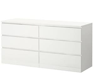 Комод IKEA Malm White (6 ящиков)