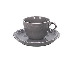 Чайный и кофейный набор Tognana V.Wenna Charmel 4шт с тарелками серый
