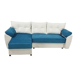Угловой диван V-Toms E1+V1 White/Blue(1.5x3.05)