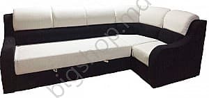 Canapea de colt V-Toms V-Toms V1 (1.7x2.9 m) Black/Beige 