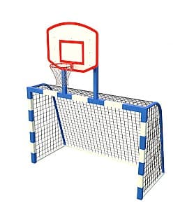 Сетка PlayPark Ворота футбольные 3х2м + баскетбольное кольцо (FS-23)