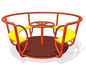 Карусель на открытом воздухе PlayPark Карусель 5 мест с рулем