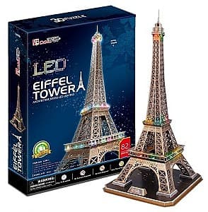 Пазлы CubicFun 3D Эйфелева башня LED