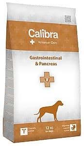 Hrană uscată pentru câini Calibra Gastrointestinal&Pancreas 12kg