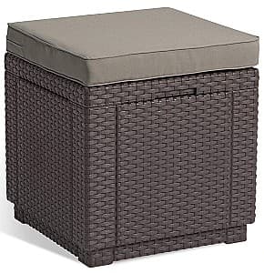 Bancheta Keter Cube With Cushion Brown