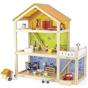 Кукольный дом VIGA с тремя этажами