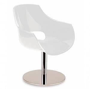Пластиковый стул Papatya Opal-M Chrome/White