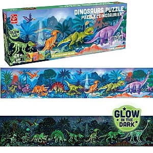 Puzzle Hape 1,5 m “Dinozauri”, 210 elem.