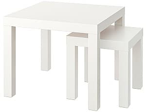 Masa de reviste IKEA Set Lack 35x35+55x55 Alb