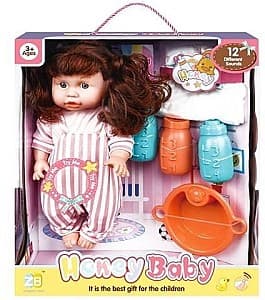  Honey Baby Кукла со звуком и аксессуарами (полоски) 43825