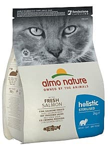 Сухой корм для кошек Almo Nature HOLISTIC Sterilized Salmon 2kg