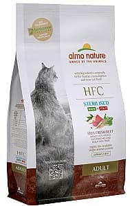 Нrană uscată pentru pisici Almo Nature HFC Adult Sterilized Beef 1.2kg
