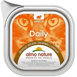 Hrană umedă pentru pisici Almo Nature DAILY Alu Veal 100g