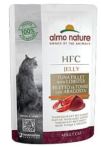 Hrană umedă pentru pisici Almo Nature HFC Pouch Jelly Tuna with Lobster 55g