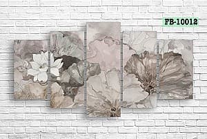 Tablou multicanvas Art.Desig Flori abstracte FB-10012