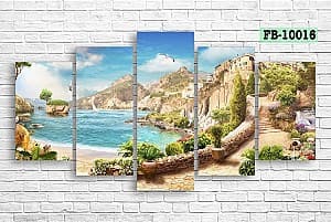 Tablou multicanvas Art.Desig Peisaj cu vedere la mare FB-10016