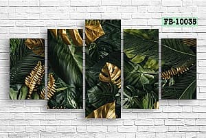 Tablou multicanvas Art.Desig Tropical leaves FB-10035