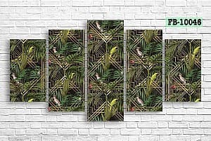 Tablou multicanvas Art.Desig Tropical Leaves FB-10046