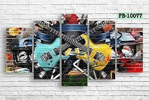 Tablou multicanvas Art.Desig Guitars FB-10077