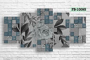 Tablou multicanvas Art.Desig Flori FB-10093