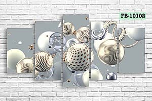 Tablou multicanvas Art.Desig 3D spheres FB-10102
