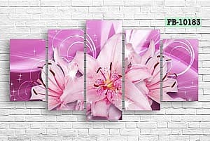 Tablou multicanvas Art.Desig Pink lilies FB-10183