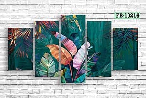 Tablou multicanvas Art.Desig Multicolored leaves FB-10216