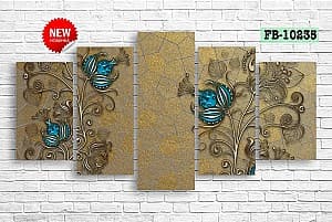 Tablou multicanvas Art.Desig Plante decorative FB-10235