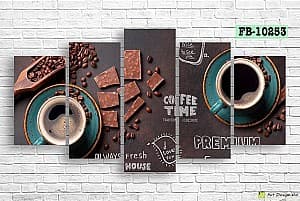 Tablou multicanvas Art.Desig Coffee time FB-10253