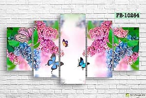 Tablou multicanvas Art.Desig Lilac flowers FB-10264