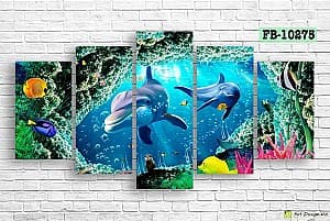 Tablou multicanvas Art.Desig The aquatic world FB-10275