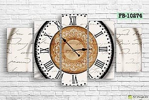 Tablou multicanvas Art.Desig Clock FB-10274