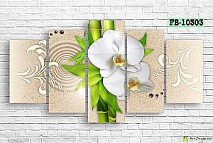 Tablou multicanvas Art.Desig Orhidee FB-10303