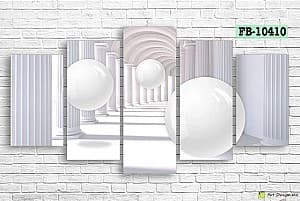 Tablou multicanvas Art.Desig 3D spheres FB-10410