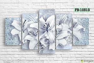 Tablou multicanvas Art.Desig Lilies flowers FB-10313