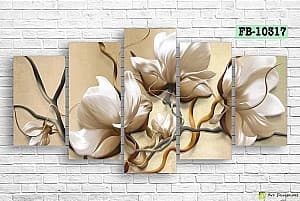 Tablou multicanvas Art.Desig Flowers FB-10317