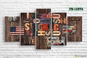 Tablou multicanvas Art.Desig United States of America FB-10374