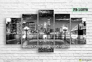 Tablou multicanvas Art.Desig Night city FB-10378