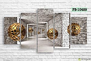 Tablou multicanvas Art.Desig 3D spheres FB-10429